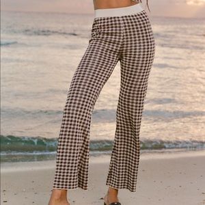 Gingham Knit Pant